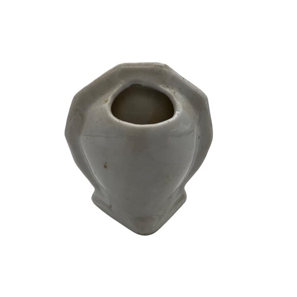 Vintage Mom And Dad I Love You Both Miniature Planter Vase Gold Trim 2.25" - Picture 2 of 6